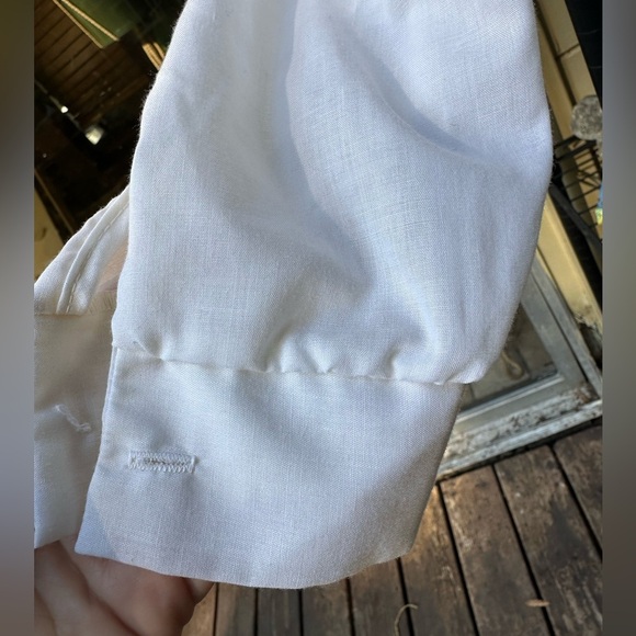 LAUREN LEE Vintage Elegant White Ruffled Blouse 1980’s EXCELLENT condition SizeM - Picture 6 of 12